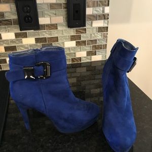 Cobalt blue booties